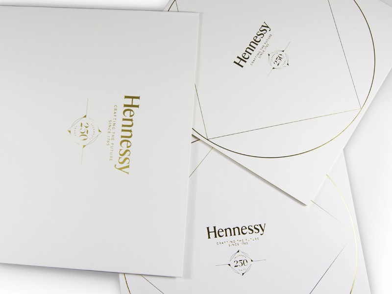 可捷 專業印刷 作品 - Hennessy 軒尼詩 250週年慶祝餐會邀請函-01 | 可捷印刷